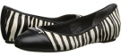 Zebra Rockport Total Motion 20mm Cap Toe Skimmer w/ Medallion for Women (Size 7.5)