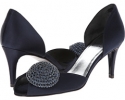 Navy Satin Stuart Weitzman Bridal & Evening Collection Lollsini for Women (Size 6.5)