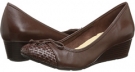 Chestnut/Chestnut Weave Cole Haan Tali Lace Wedge Weave Cap Toe for Women (Size 6.5)