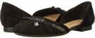 Black Suede/Black Patent Bow Bella-Vita Olivia for Women (Size 7.5)