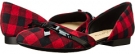 Red Buffalo Check/Black Patent Bow Bella-Vita Olivia for Women (Size 5)