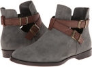 Gravel Kidsuede/Dark Brown Leather Bella-Vita Raine for Women (Size 12)