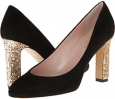 Black Suede/Gold Glitter Heel Kate Spade New York Allora for Women (Size 6)