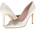 Ivory Satin Kate Spade New York Pezz for Women (Size 7)