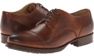 Cognac Antque Pull Up Frye Erin Lug Oxford for Women (Size 8)