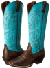 Vintage Bomber/Solid Turquoise Ariat Round Up Buckaroo for Women (Size 8)