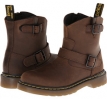 Dark Brown Burnished Wyoming Dr. Martens Kid's Collection Lydia Engineer Boot for Kids (Size 4)