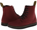 Cherry Red Canvas Dr. Martens Kid's Collection Marley Lace Boot for Kids (Size 12)