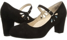 Black Kid Suede Leather Fitzwell Mitsy for Women (Size 6.5)