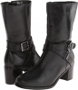 Black Burnished Leather Fitzwell Rebel for Women (Size 12)