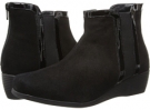 Black Suede Leather/Kid Leather Trim Fitzwell Garland for Women (Size 9)