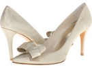 Beige Moire Silk Stuart Weitzman Bridal & Evening Collection Boodle for Women (Size 8.5)