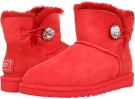 Red UGG Mini Bailey Button Bling for Women (Size 9)