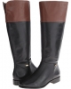 Black/Harvest Brown Cole Haan Primrose Riding Boot Extended Calf for Women (Size 5.5)