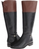 Black/Harvest Brown Cole Haan Primrose Riding Boot Extended Calf for Women (Size 9.5)