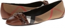 Dark Tan Burberry Kids Avonwick for Women (Size 10.5)