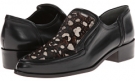 Black/White Leopard Haircalf Print/Black Eco Leather 10 Crosby Derek Lam Dede for Women (Size 9.5)