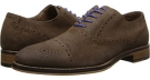 Brown Wax Suede Johnston & Murphy Conard Cap Toe for Men (Size 10.5)