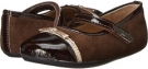 Brown/Gold Suede Pazitos Caramelle MJ Suede for Kids (Size 9.5)