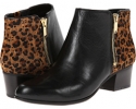 Black Leather/Natural Cheetah Animal Hair Naturalizer Bromstad Tanya for Women (Size 4.5)