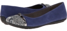 Dark Blue Nubuck/Printed Snake Leather Naturalizer Bromstad Unlock for Women (Size 4)