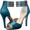 Teal Satin E! Live from the Red Carpet Ronny for Women (Size 8.5)