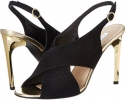 Black Suede Diane von Furstenberg Vick for Women (Size 11)