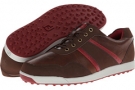 Dark Brown/Crimson FootJoy Contour Casual Spikeless for Men (Size 10.5)