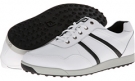 White/Black FootJoy Contour Casual Spikeless for Men (Size 9.5)