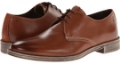 Cognac Hand Burnished Leather Stacy Adams Calum for Men (Size 9.5)