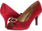 Deep Red Satin Annie Lobby for Women (Size 7)