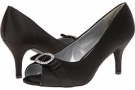 Black Satin Annie Lobby for Women (Size 7)