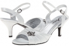 Silver Satin Annie Eros for Women (Size 6)