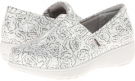 White Floral Printed Patent Leather SoftWalk Meredith for Women (Size 6)