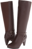Brown Kid PU Annie Town for Women (Size 8.5)
