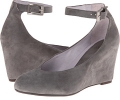 Charoal Suede Johnston & Murphy Tracey Ankle Strap for Women (Size 8)