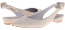 Taupe Shimmer Suede Johnston & Murphy Tami Bow Sling for Women (Size 6)