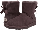 Locomotive Grey UGG Mini Bailey Bow for Women (Size 6)