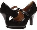 Black King Suede/Patent Sofft Madelia for Women (Size 6)