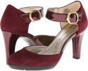 Burgundy Suede Anne Klein Cherise for Women (Size 5.5)