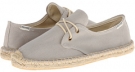 Grey Soludos Derby Lace Up Canvas for Women (Size 8)