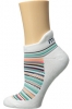 White Combo MPG Sport Flair Ped Sock for Women (Size 7.5)