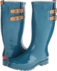 Teal Chooka Top Solid Rain Boot for Women (Size 7)