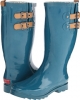 Teal Chooka Top Solid Rain Boot for Women (Size 5)