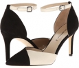 Black/Ivory Kid Suede/Nappa Via Spiga Ceci for Women (Size 9.5)