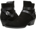 Black Rubbed Suede Aquatalia Fleur for Women (Size 7)