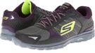 Charcoal/Purple SKECHERS Performance Go Walk 2 - Extreme for Women (Size 7.5)