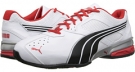 White/Black/High Risk Red PUMA Tazon 5 - Wide Width for Men (Size 10.5)