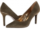 Military Green Kid Suede LAUREN by Ralph Lauren Sarina for Women (Size 8.5)