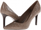 Dark Taupe Embossed Croc LAUREN by Ralph Lauren Sarina for Women (Size 8.5)